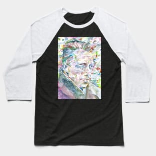 ALBERT CAMUS watercolor portrait .4 Baseball T-Shirt